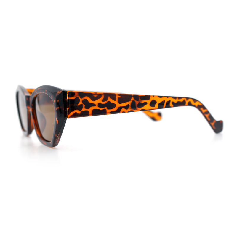 Womens Mod Thick Plastic Chunky Cat Eye Sunglasses