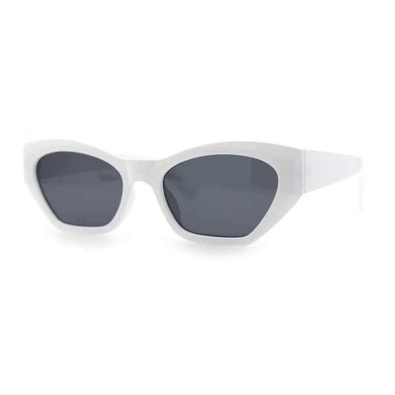 Womens Mod Thick Plastic Chunky Cat Eye Sunglasses