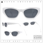 Womens Mod Thick Plastic Chunky Cat Eye Sunglasses