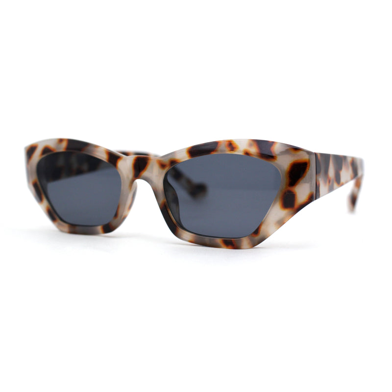 Womens Mod Thick Plastic Chunky Cat Eye Sunglasses