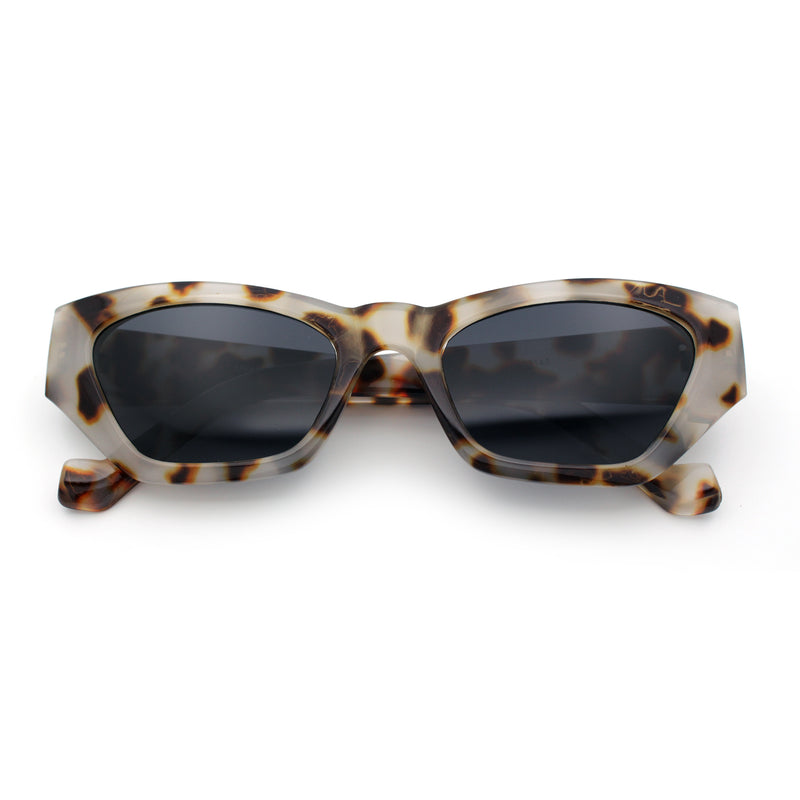 Womens Mod Thick Plastic Chunky Cat Eye Sunglasses