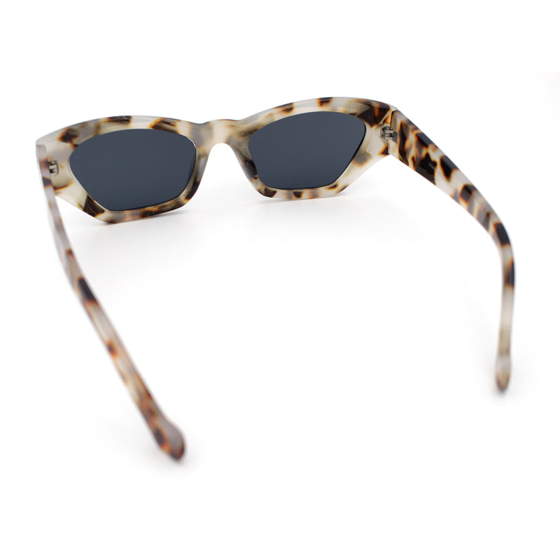 Womens Mod Thick Plastic Chunky Cat Eye Sunglasses