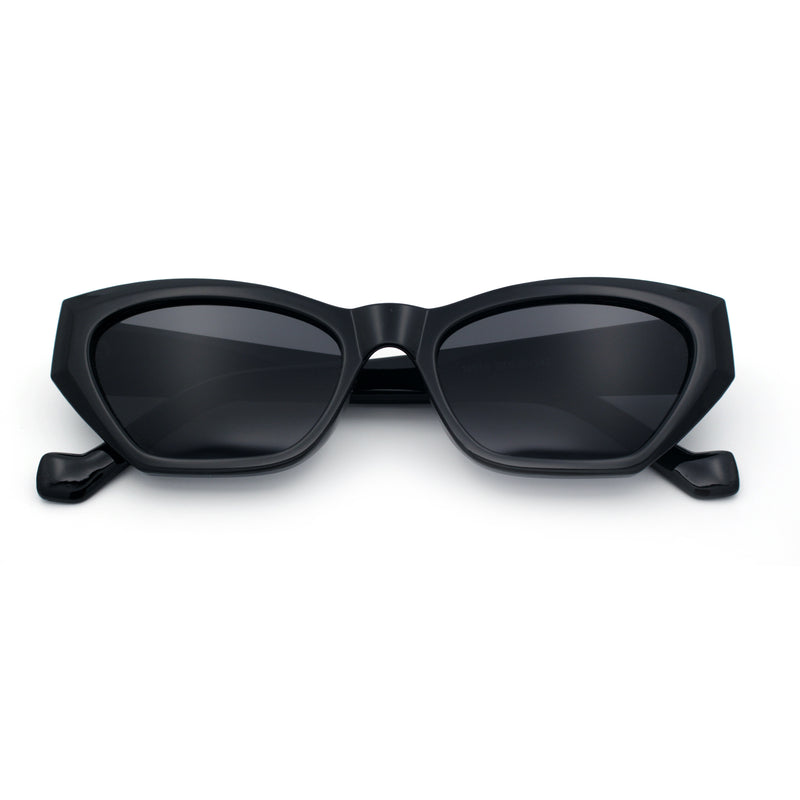 Womens Mod Thick Plastic Chunky Cat Eye Sunglasses