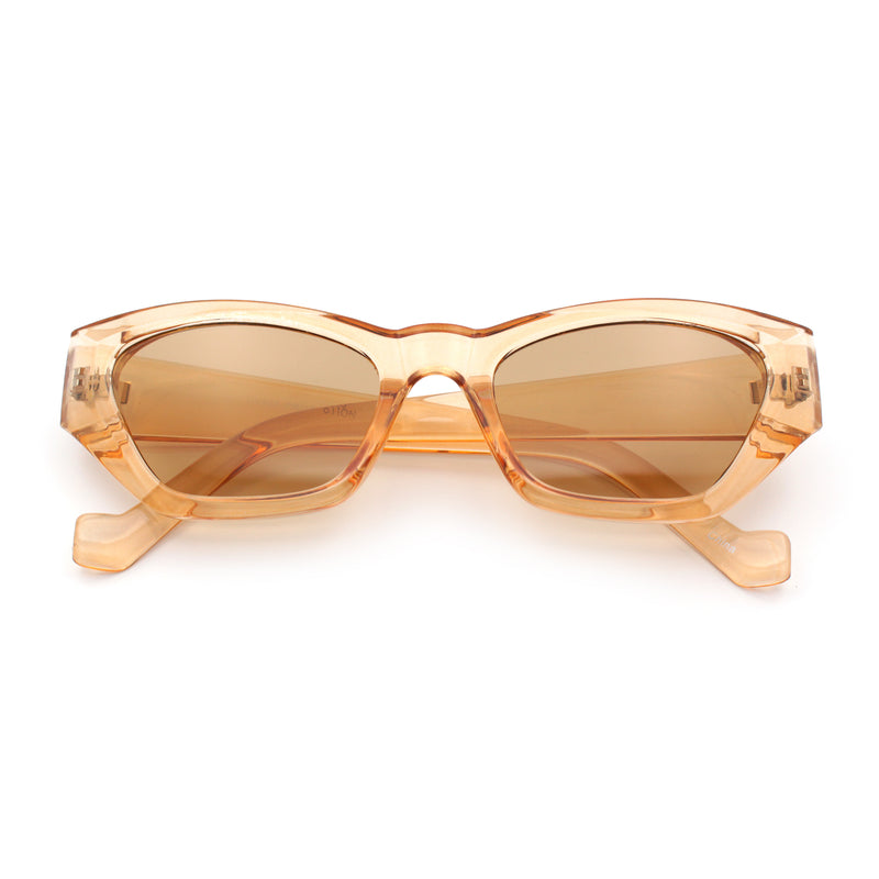 Womens Mod Thick Plastic Chunky Cat Eye Sunglasses