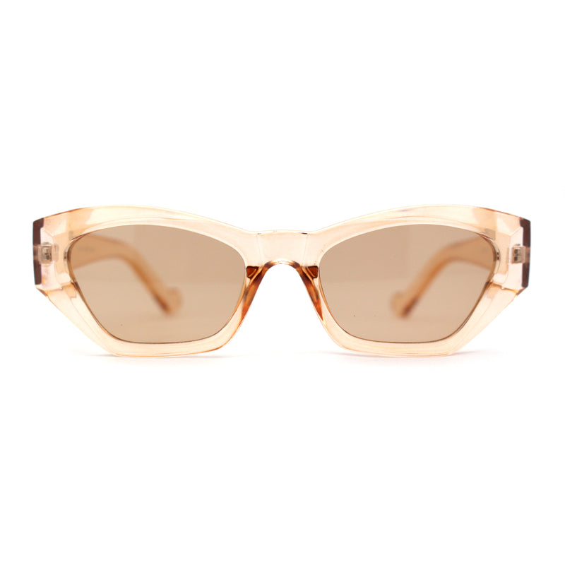 Womens Mod Thick Plastic Chunky Cat Eye Sunglasses