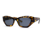 Womens Mod Thick Plastic Chunky Cat Eye Sunglasses