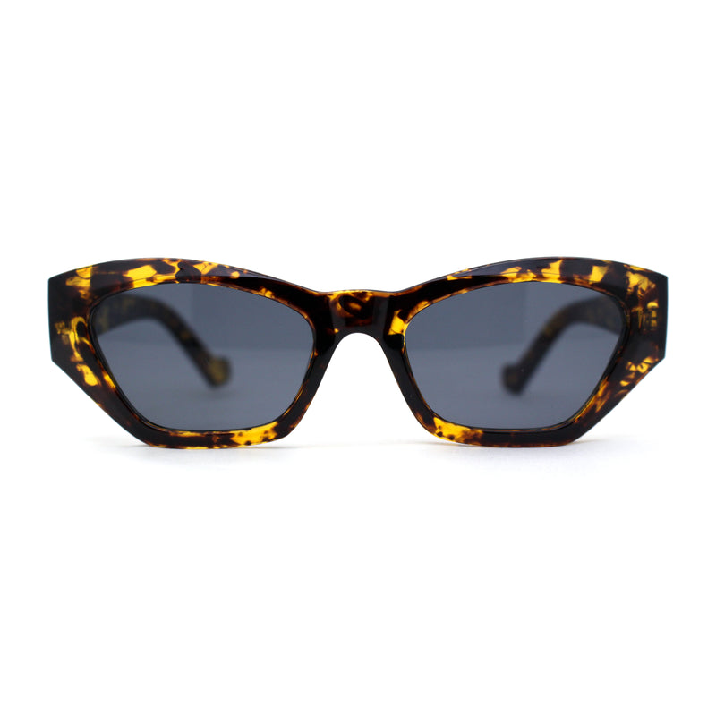 Womens Mod Thick Plastic Chunky Cat Eye Sunglasses