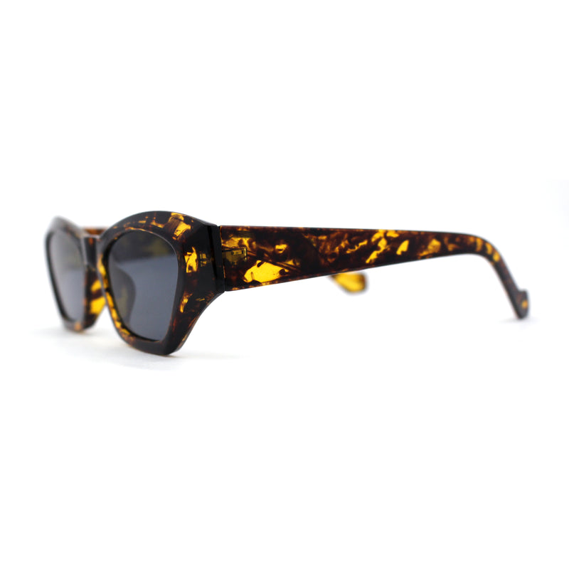 Womens Mod Thick Plastic Chunky Cat Eye Sunglasses