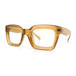 Womens Luxury Beveled Thick Horn Rim Rectangle Fashion Sunglasses