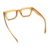 Womens Luxury Beveled Thick Horn Rim Rectangle Fashion Sunglasses
