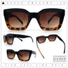 Womens Luxury Beveled Thick Horn Rim Rectangle Fashion Sunglasses