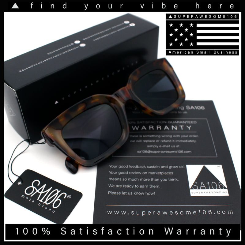 Womens Luxury Beveled Thick Horn Rim Rectangle Fashion Sunglasses