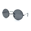 Kids Size Retro Iconic Hippie Round Circle Lens Metal Rim Sunglasses