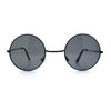 Kids Size Retro Iconic Hippie Round Circle Lens Metal Rim Sunglasses
