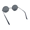 Kids Size Retro Iconic Hippie Round Circle Lens Metal Rim Sunglasses