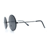 Kids Size Retro Iconic Hippie Round Circle Lens Metal Rim Sunglasses