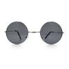 Kids Size Retro Iconic Hippie Round Circle Lens Metal Rim Sunglasses