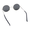 Kids Size Retro Iconic Hippie Round Circle Lens Metal Rim Sunglasses