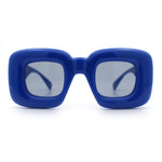 Womens Ballon Super Thick Rectangle Retro Sunglasses