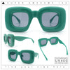Womens Ballon Super Thick Rectangle Retro Sunglasses