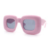 Womens Ballon Super Thick Rectangle Retro Sunglasses