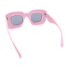 Womens Ballon Super Thick Rectangle Retro Sunglasses