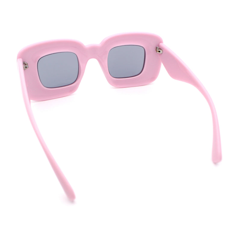 Womens Ballon Super Thick Rectangle Retro Sunglasses
