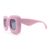 Womens Ballon Super Thick Rectangle Retro Sunglasses