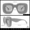 Womens Ballon Super Thick Rectangle Retro Sunglasses