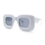 Womens Ballon Super Thick Rectangle Retro Sunglasses