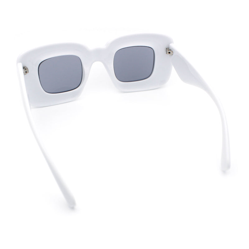 Womens Ballon Super Thick Rectangle Retro Sunglasses