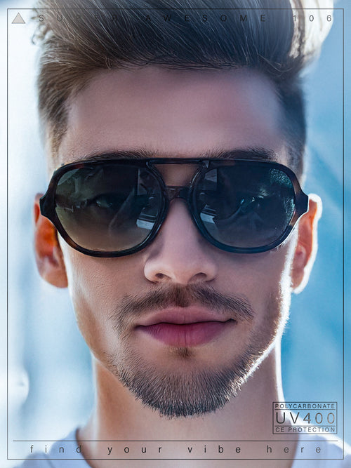Vintage Style Retro Iconic Plastic Racer Hipster Sunglasses