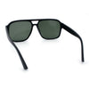 Mens Iconic Retro Tear Drop Officer Style Racer Plastic Sunglasses