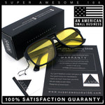 Mens Iconic Retro Tear Drop Officer Style Racer Plastic Sunglasses
