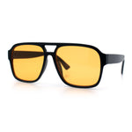 Mens Iconic Retro Tear Drop Officer Style Racer Plastic Sunglasses