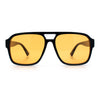 Mens Iconic Retro Tear Drop Officer Style Racer Plastic Sunglasses