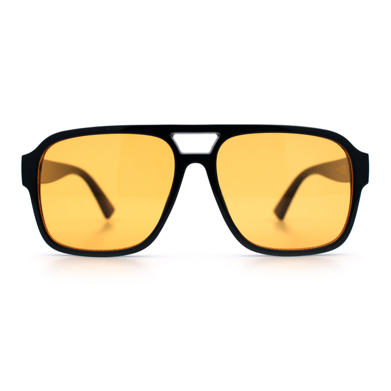 Mens Iconic Retro Tear Drop Officer Style Racer Plastic Sunglasses