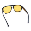 Mens Iconic Retro Tear Drop Officer Style Racer Plastic Sunglasses
