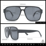 Mens Iconic Retro Tear Drop Officer Style Racer Plastic Sunglasses