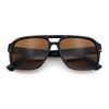Mens Iconic Retro Tear Drop Officer Style Racer Plastic Sunglasses