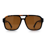 Mens Iconic Retro Tear Drop Officer Style Racer Plastic Sunglasses