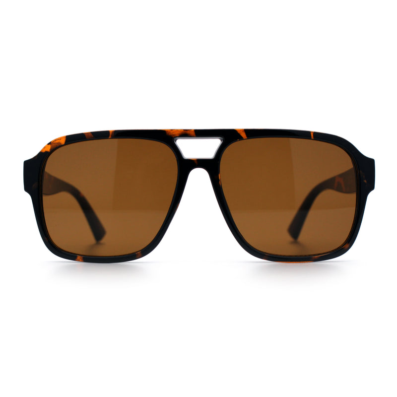 Mens Iconic Retro Tear Drop Officer Style Racer Plastic Sunglasses