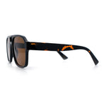 Mens Iconic Retro Tear Drop Officer Style Racer Plastic Sunglasses