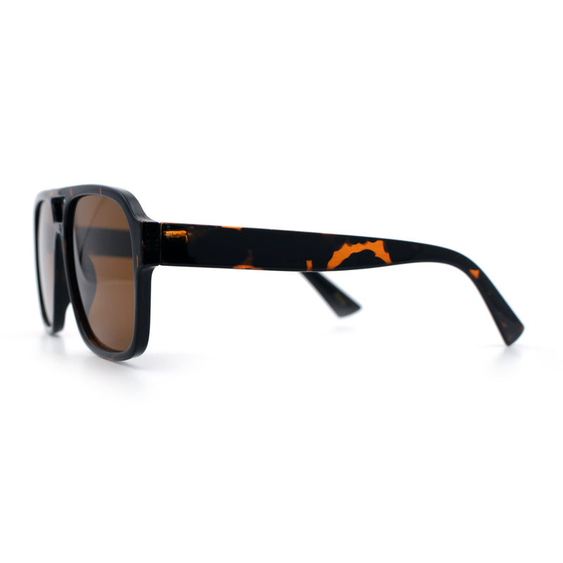 Mens Iconic Retro Tear Drop Officer Style Racer Plastic Sunglasses