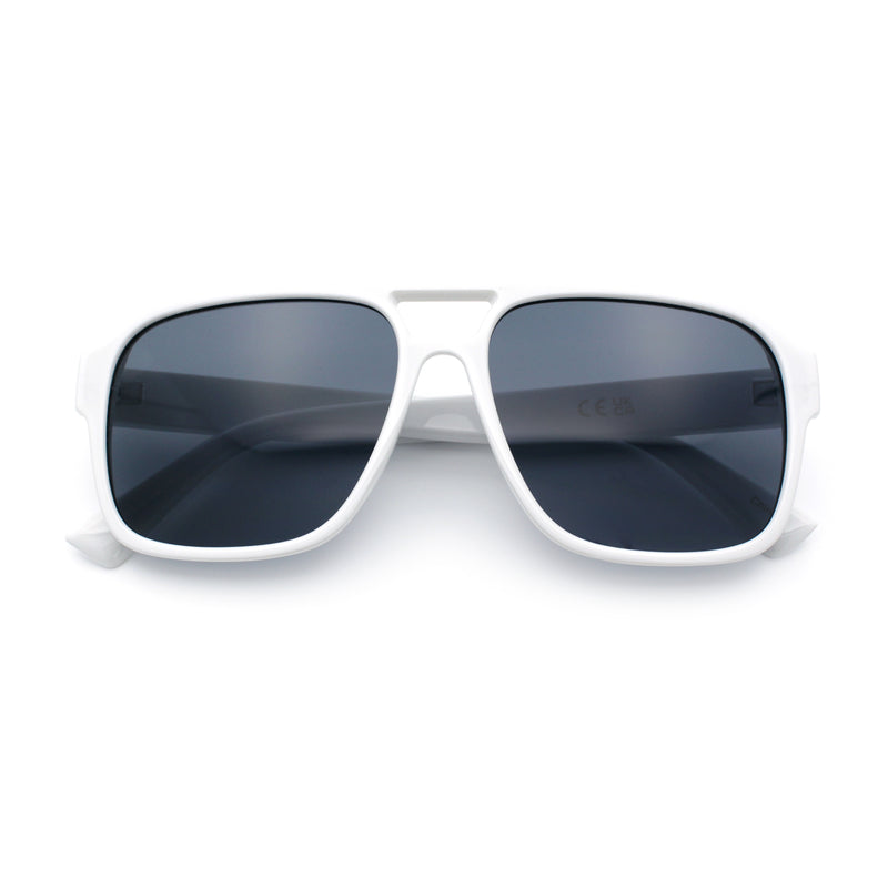 Mens Iconic Retro Tear Drop Officer Style Racer Plastic Sunglasses