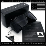 XXL Curved Wrap Around Rectangular Thick Arm Sport Plastic Sunglasses