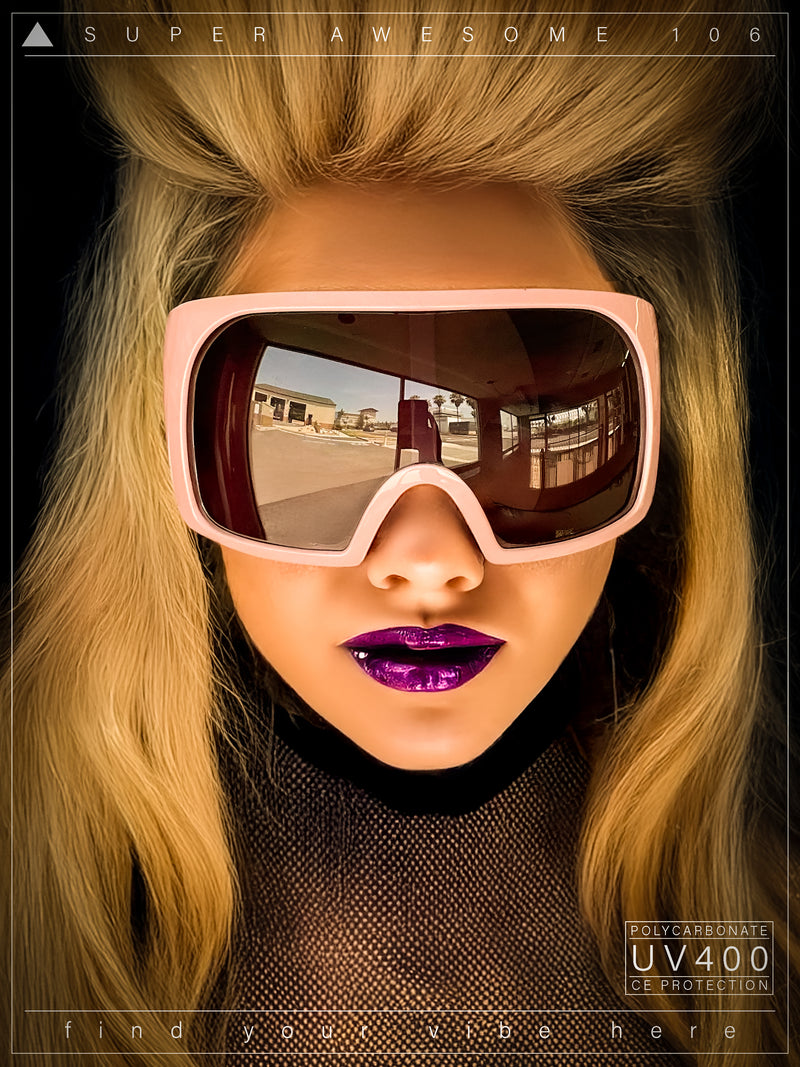 Super Oversized XXL Goggle Style Wrap Around Sport Plastic Sunglasses