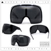 Super Oversized XXL Goggle Style Wrap Around Sport Plastic Sunglasses