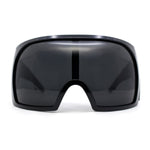 Super Oversized XXL Goggle Style Wrap Around Sport Plastic Sunglasses