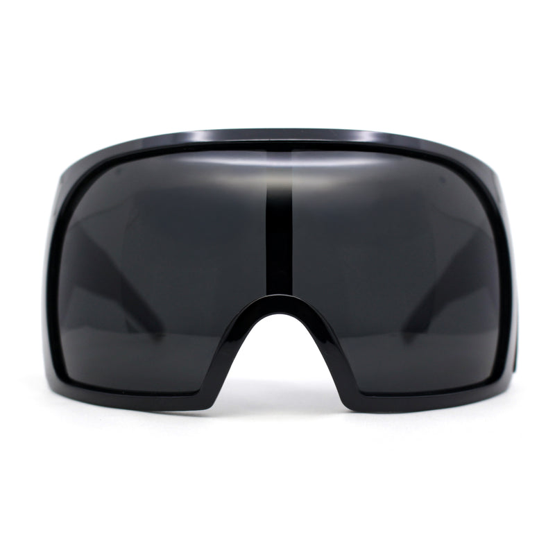 Super Oversized XXL Goggle Style Wrap Around Sport Plastic Sunglasses